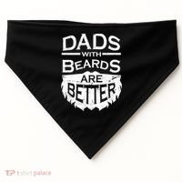 Dads With Beards Are Better USA-Made Doggie Bandana thumb 0