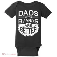 Dads With Beards Are Better Baby Bodysuit thumb 0