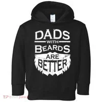 Dads With Beards Are Better Toddler Hoodie thumb 0