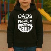Dads With Beards Are Better Kids Hoodie thumb 3