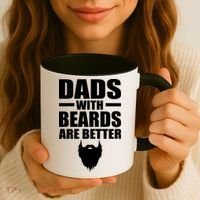 Dads With Beards Are Better Funny Coffee Mug thumb 3