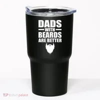 Dads With Beards Are Better Funny Tumbler thumb 0