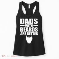 Dads With Beards Are Better Funny Women's Tank Top thumb 0