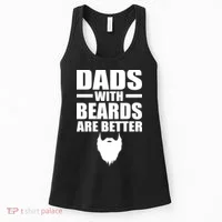 Dads With Beards Are Better Funny Women's Tank Top thumb 0