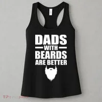 Dads With Beards Are Better Funny Women's Tank Top thumb 3