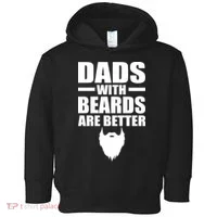 Dads With Beards Are Better Funny Toddler Hoodie thumb 0