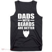 Dads With Beards Are Better Funny Tank Top thumb 0