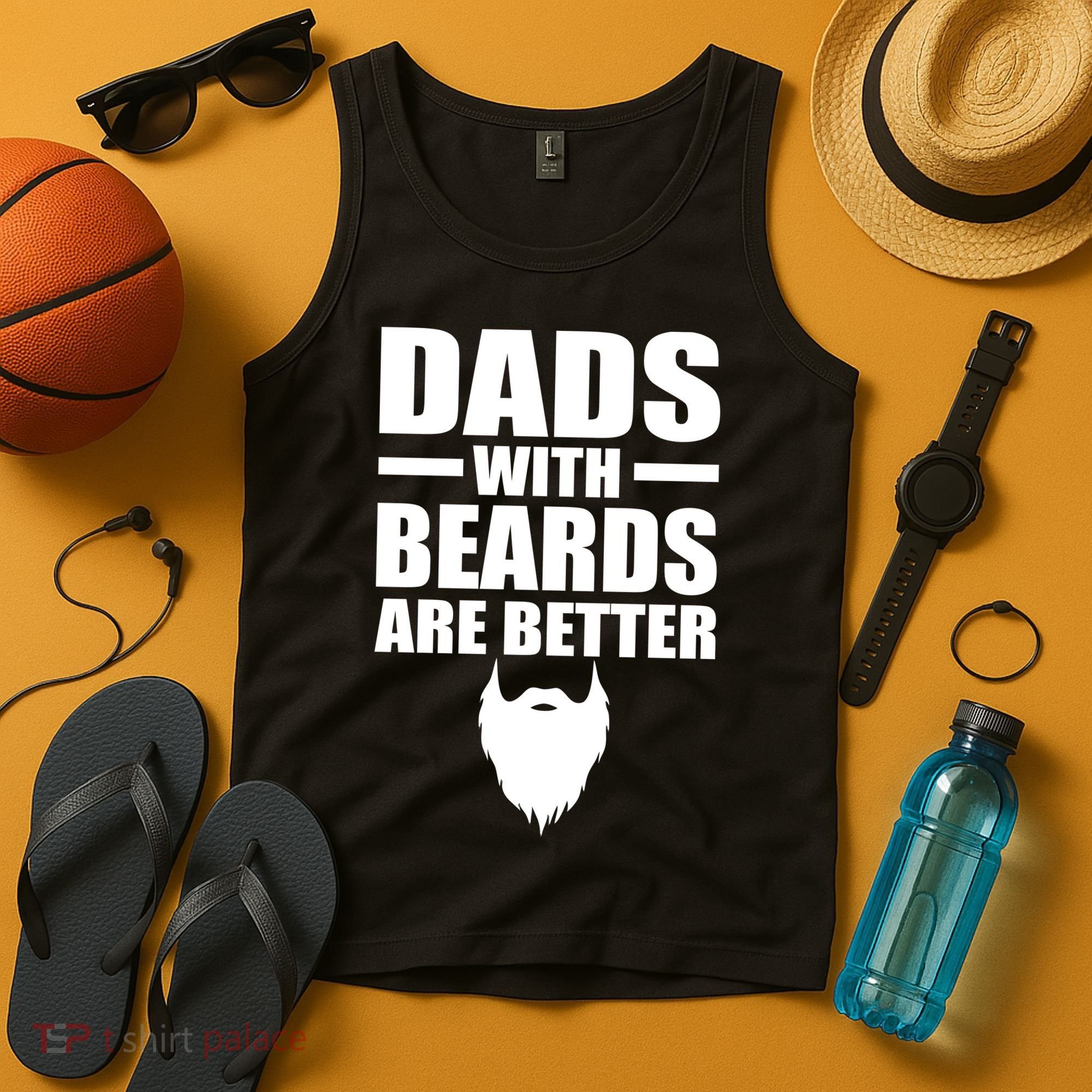 Dads With Beards Are Better Funny Tank Top