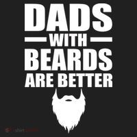 Dads With Beards Are Better Funny Golf Towel thumb 3