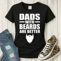 Dads With Beards Are Better Funny Women's T-Shirt thumb 3