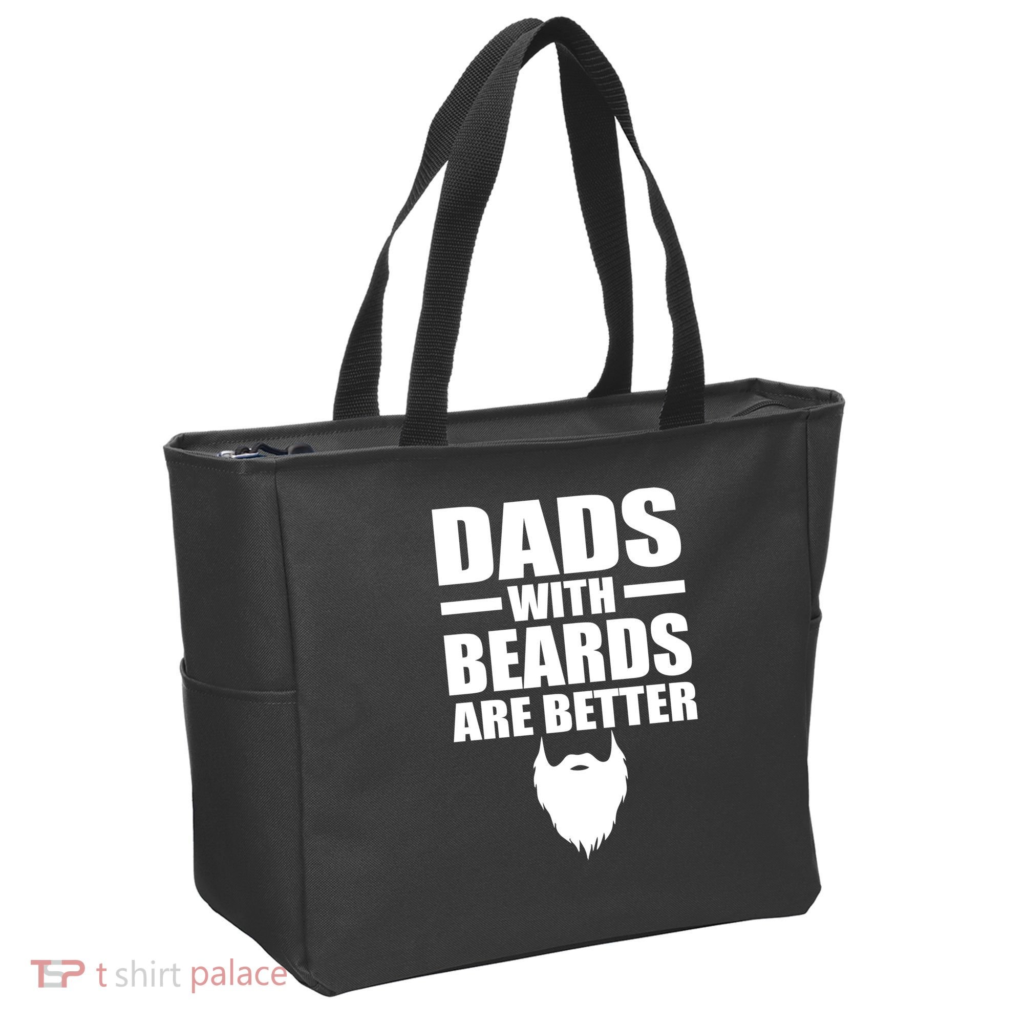 Dads With Beards Are Better Funny Tote Bag