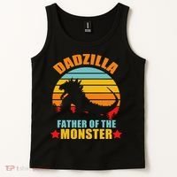 Dadzilla Father Of The Monsters Tank Top thumb 2