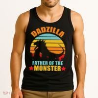 Dadzilla Father Of The Monsters Tank Top thumb 3