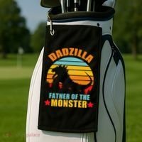 Dadzilla Father Of The Monsters Golf Towel thumb 2