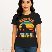 Dadzilla Father Of The Monsters Women's T-Shirt thumb 4