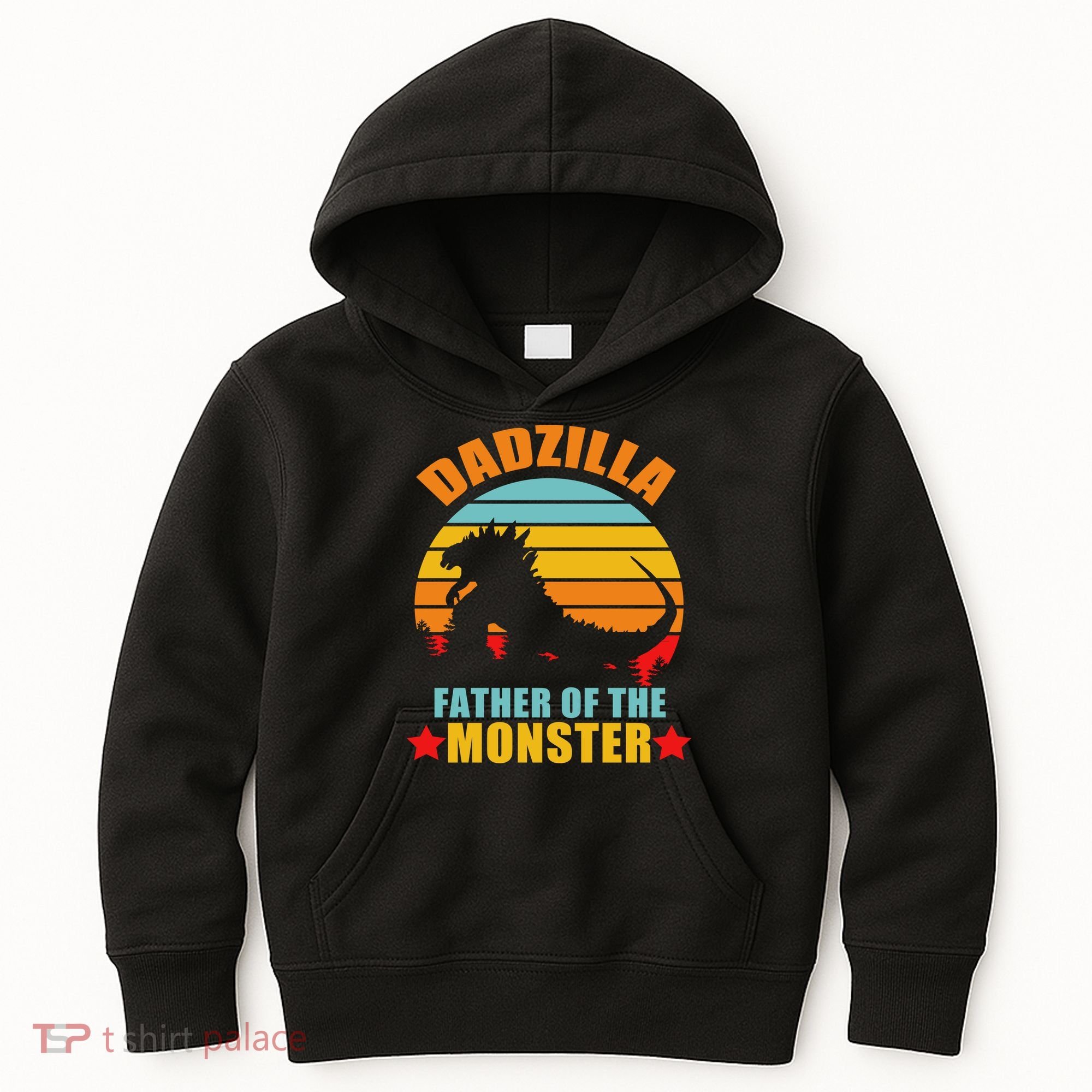 Dadzilla Father Of The Monsters Kids Hoodie