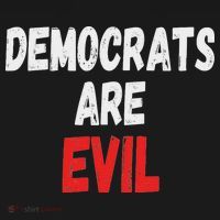 Democrats Are Evil, Funny Republican Pro Trump Politics Gift Mousepad thumb 1