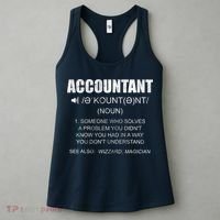 Definition Accountant Funny CPA Gift Taxation Audit Taxes Women's Tank Top thumb 3