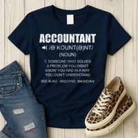 Definition Accountant Funny CPA Gift Taxation Audit Taxes Women's T-Shirt thumb 3