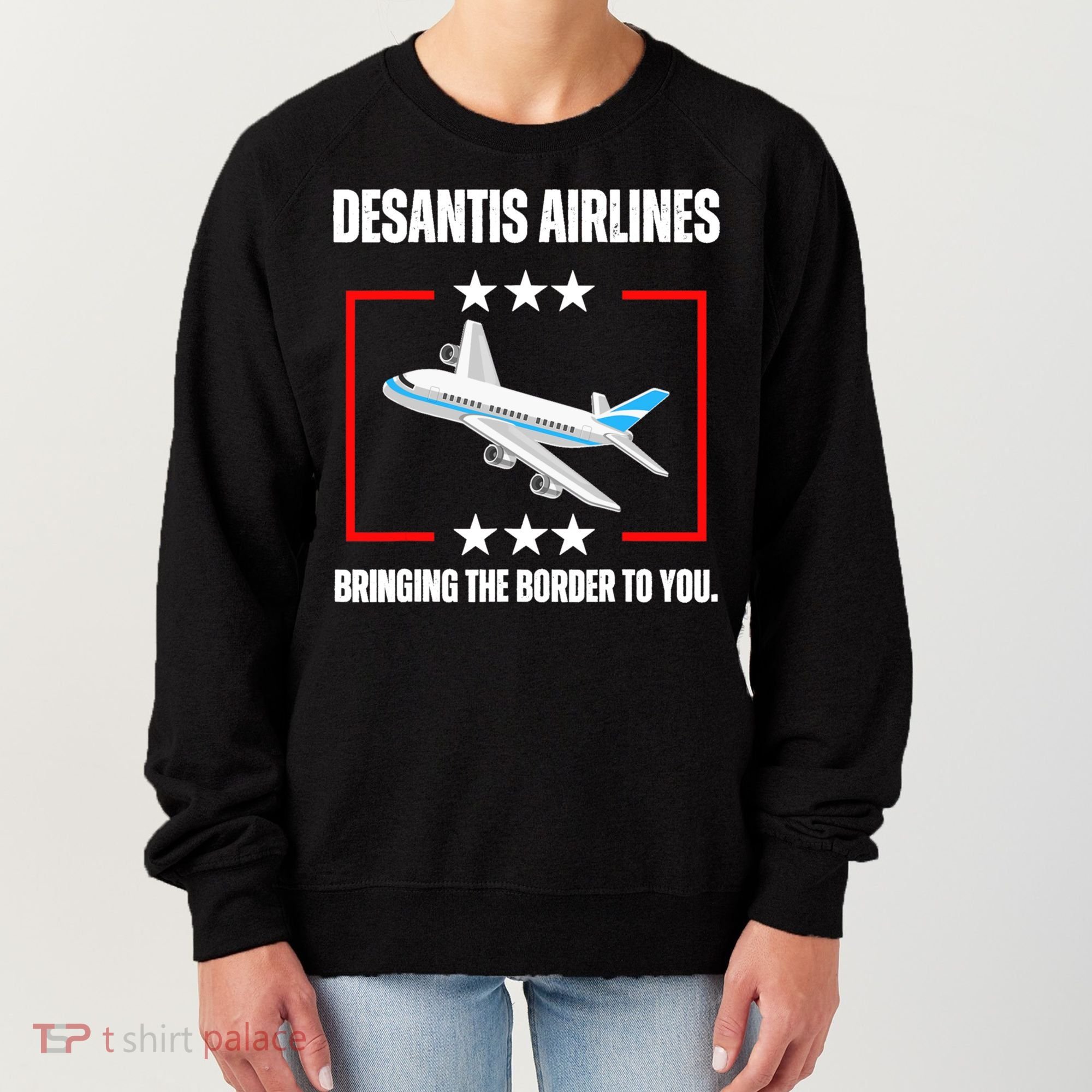 DeSantis Airlines Funny Political Meme DeSantis Airlines Women's Sweatshirt