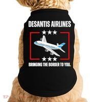 DeSantis Airlines Funny Political Meme DeSantis Airlines Doggie Tank thumb 0