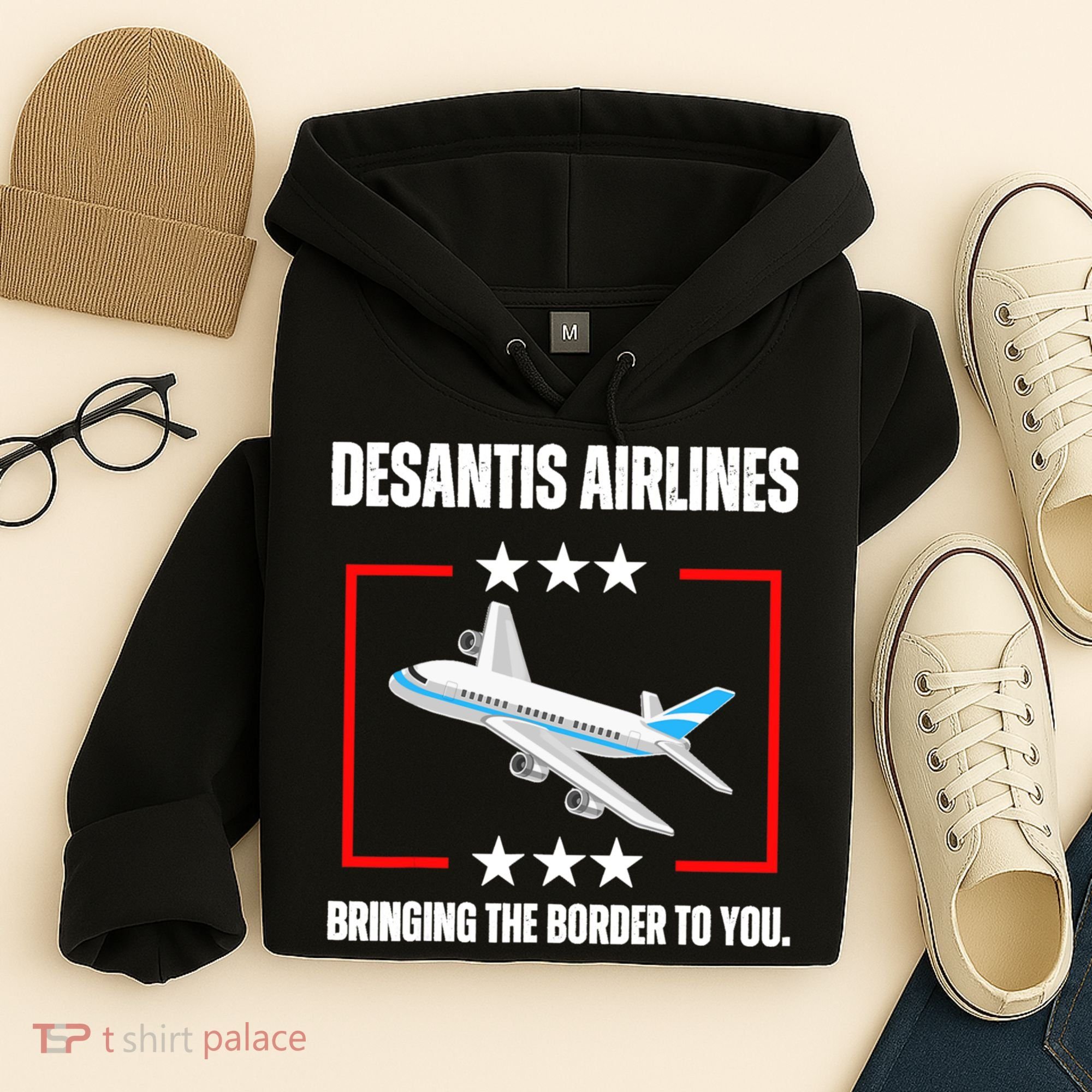 DeSantis Airlines Funny Political Meme DeSantis Airlines Hoodie