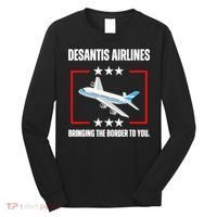 DeSantis Airlines Funny Political Meme DeSantis Airlines Long Sleeve Shirt thumb 0