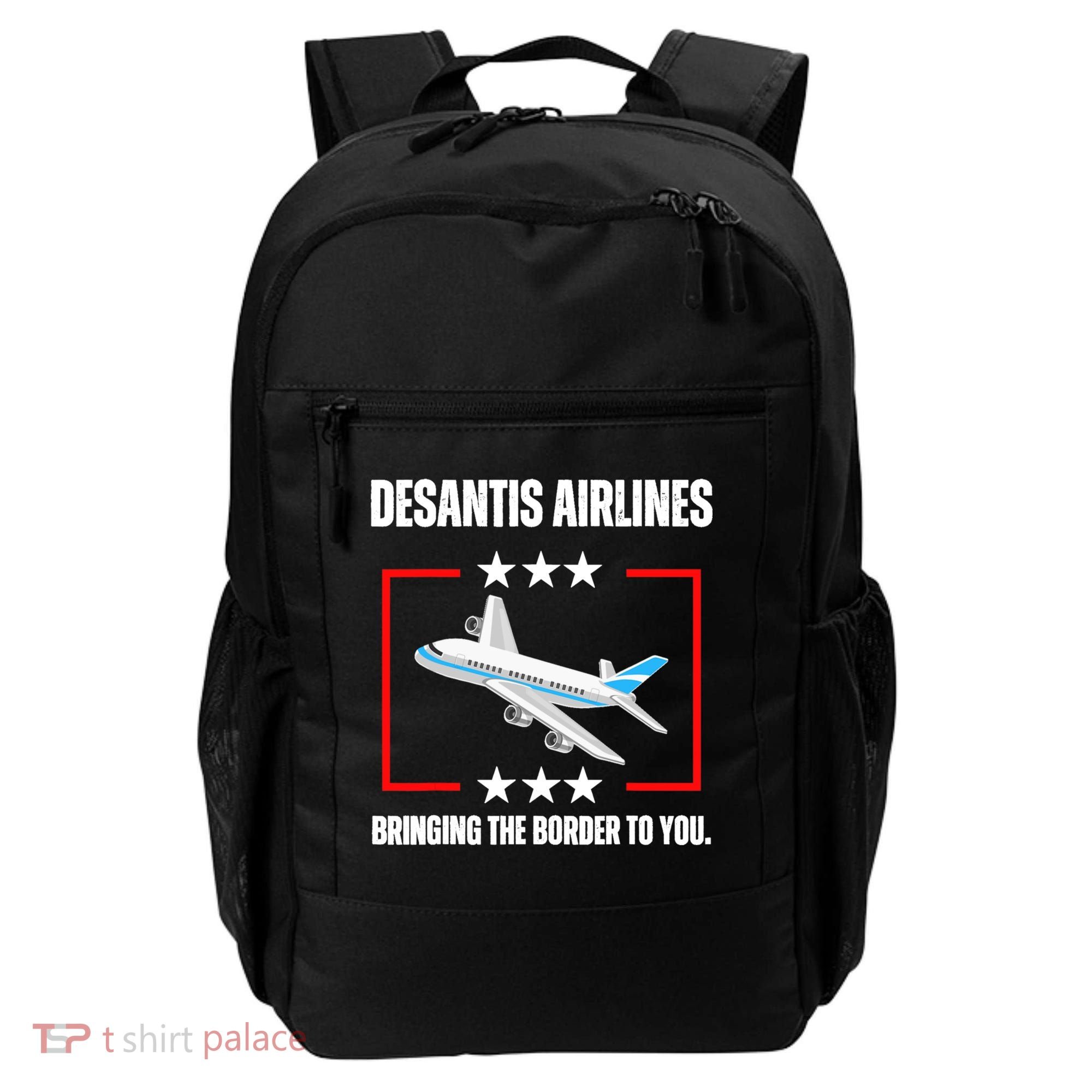 DeSantis Airlines Funny Political Meme DeSantis Airlines Backpack