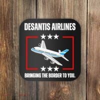 DeSantis Airlines Funny Political Meme DeSantis Airlines Coaster thumb 0