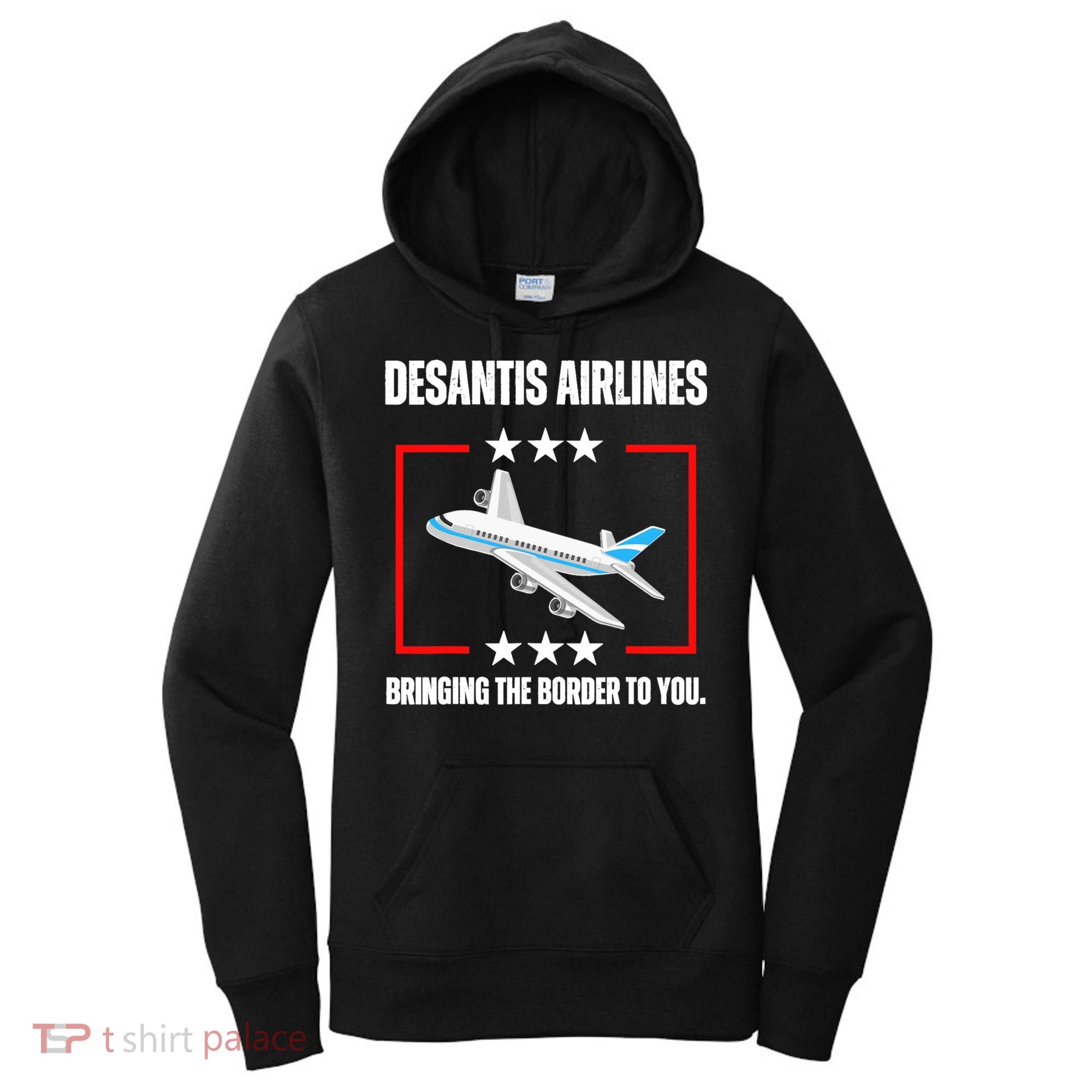 DeSantis Airlines Funny Political Meme DeSantis Airlines Women's Hoodie