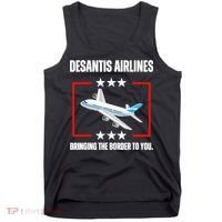 DeSantis Airlines Funny Political Meme DeSantis Airlines Tank Top thumb 0