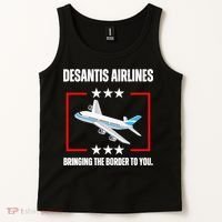 DeSantis Airlines Funny Political Meme DeSantis Airlines Tank Top thumb 2