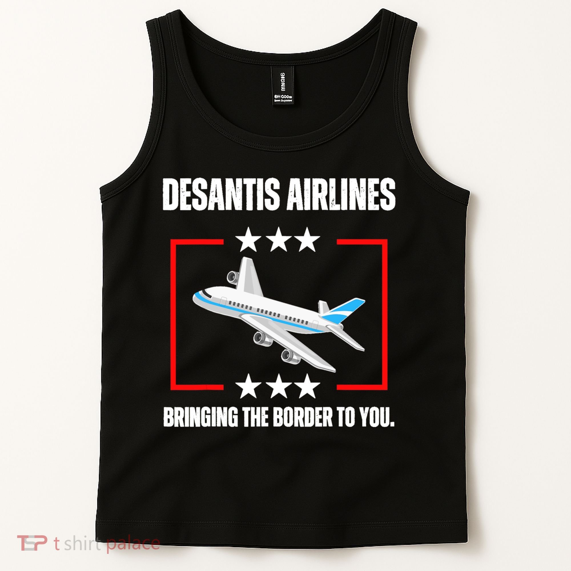 DeSantis Airlines Funny Political Meme DeSantis Airlines Tank Top