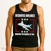 DeSantis Airlines Funny Political Meme DeSantis Airlines Tank Top thumb 3
