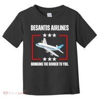 DeSantis Airlines Funny Political Meme DeSantis Airlines Toddler T-Shirt thumb 0