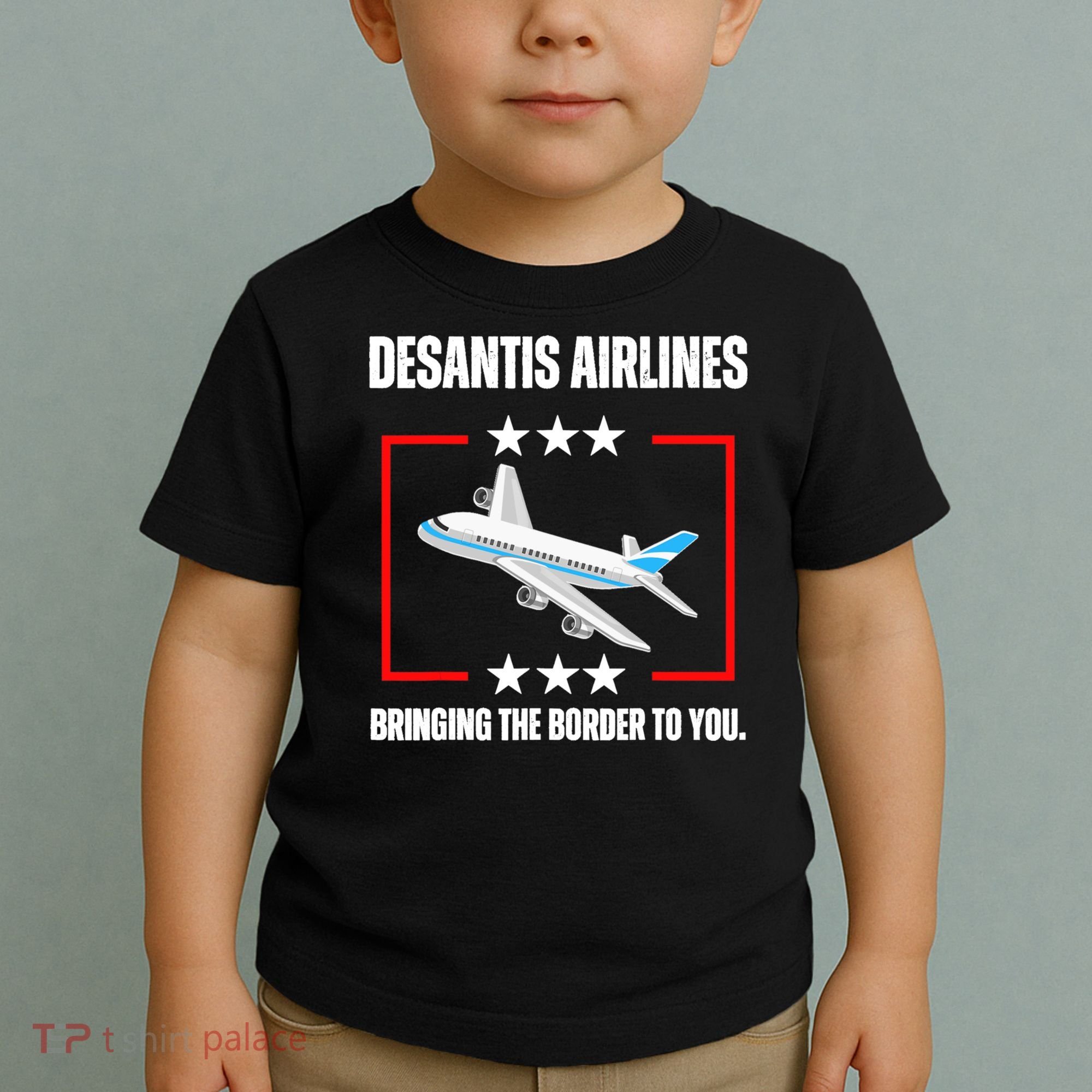 DeSantis Airlines Funny Political Meme DeSantis Airlines Toddler T-Shirt