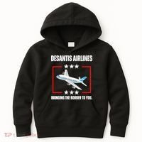 DeSantis Airlines Funny Political Meme DeSantis Airlines Kids Hoodie thumb 0