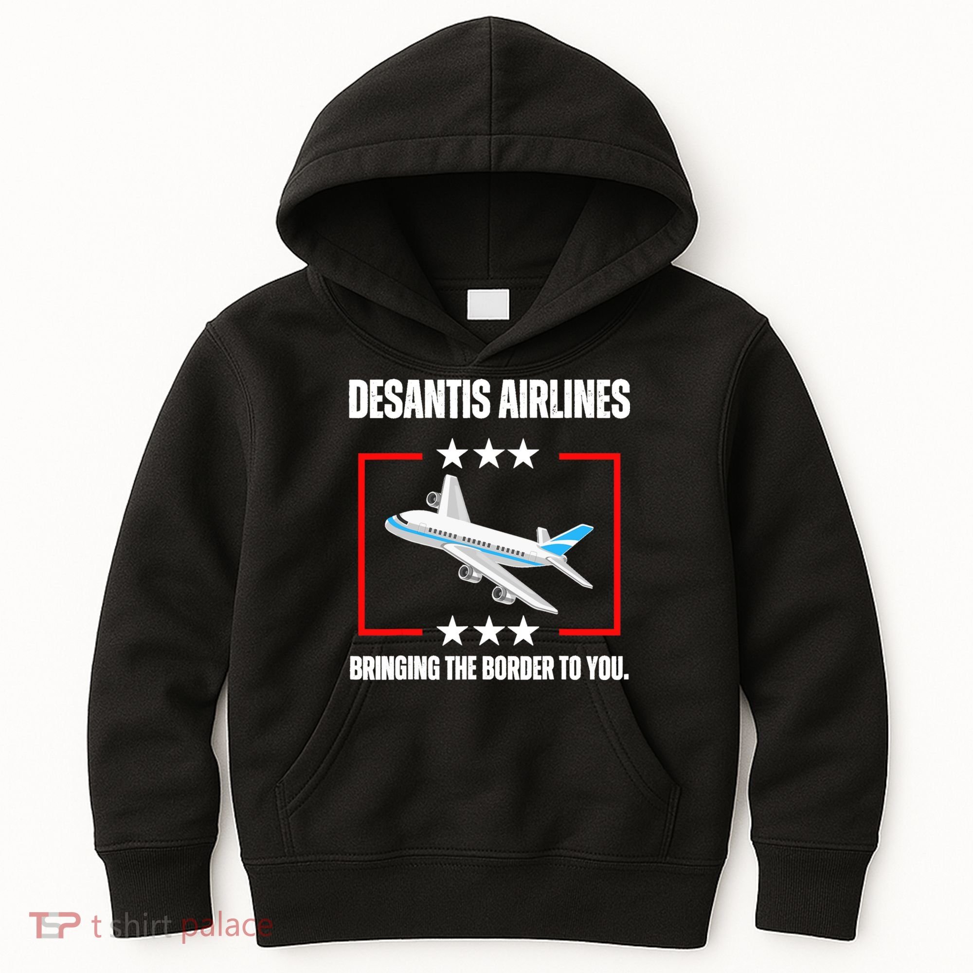 DeSantis Airlines Funny Political Meme DeSantis Airlines Kids Hoodie