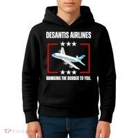 DeSantis Airlines Funny Political Meme DeSantis Airlines Kids Hoodie thumb 4