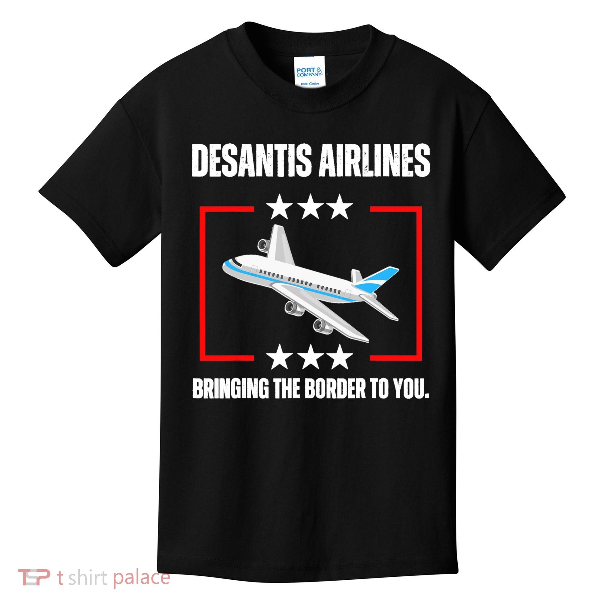 DeSantis Airlines Funny Political Meme DeSantis Airlines Kids T-Shirt