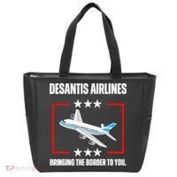 DeSantis Airlines Funny Political Meme DeSantis Airlines Tote Bag thumb 0