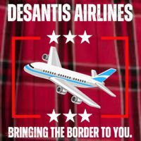 DeSantis Airlines Funny Political Meme DeSantis Airlines Women's Flannel Plaid Pajama Pants thumb 2
