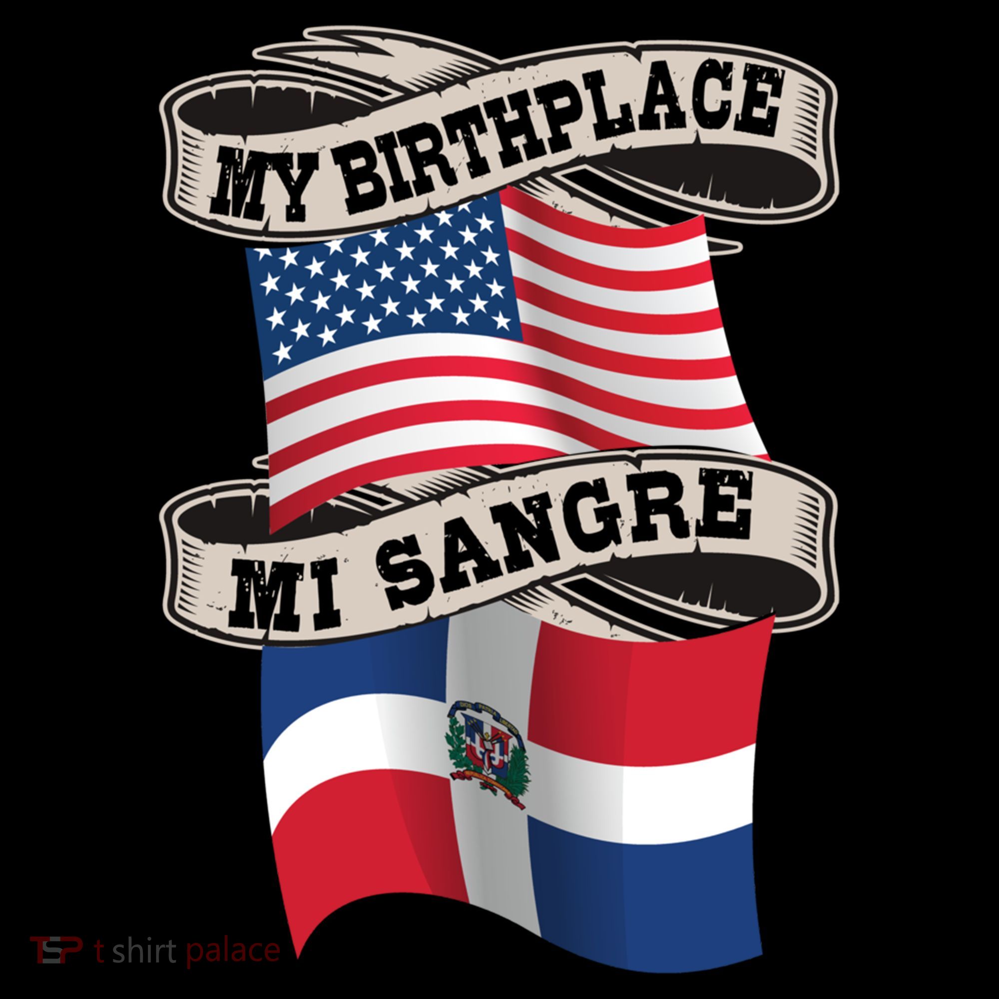 Dominican American Flag Half American Half Dominican Roots Gift Women's Hoodie