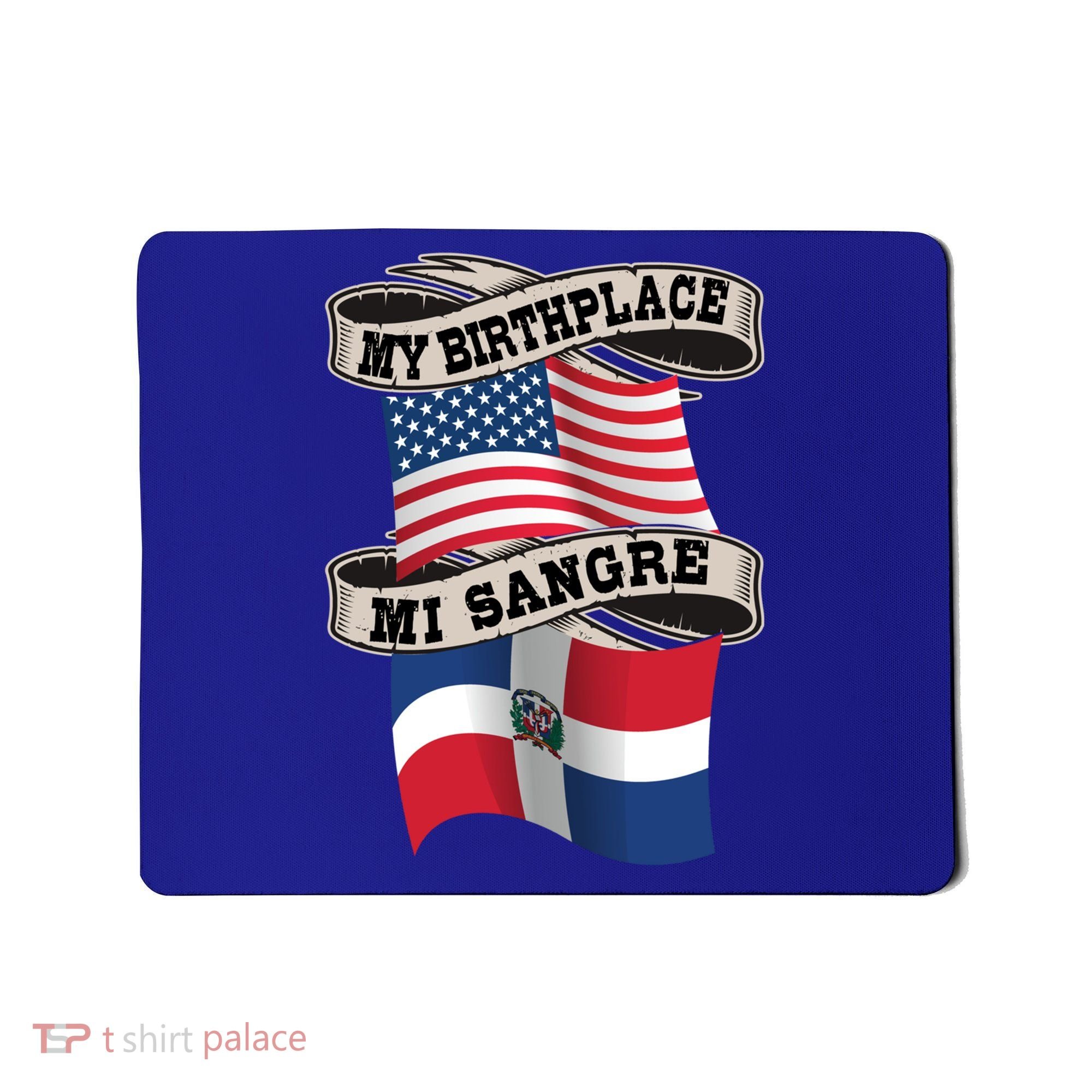 Dominican American Flag Half American Half Dominican Roots Gift Mousepad