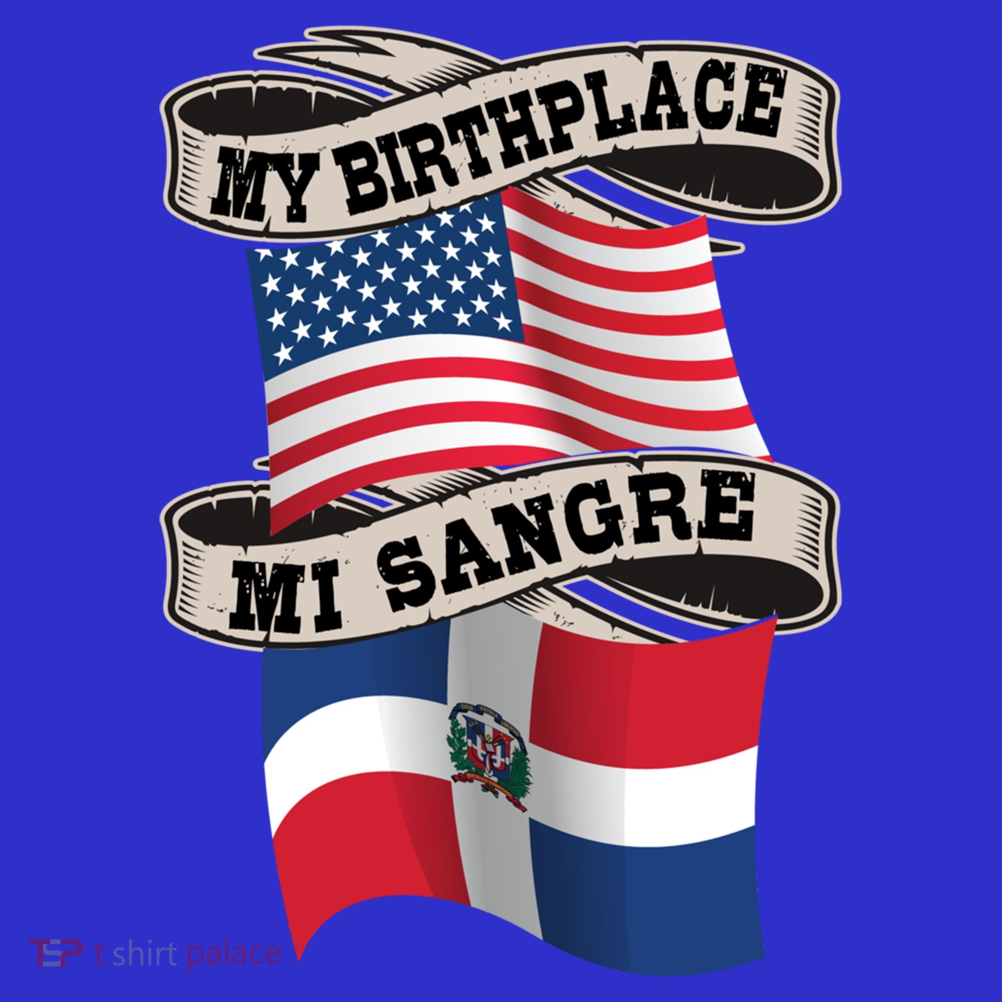 Dominican American Flag Half American Half Dominican Roots Gift Women's Tank Top