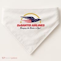 DeSantis Airlines Funny Political Meme DeSantis Airlines Ron DeSantis USA-Made Doggie Bandana thumb 0