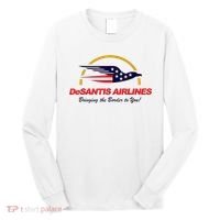 DeSantis Airlines Funny Political Meme DeSantis Airlines Ron DeSantis Long Sleeve Shirt thumb 0