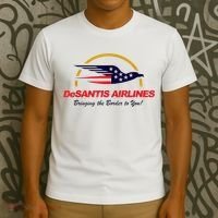 DeSantis Airlines Funny Political Meme DeSantis Airlines Ron DeSantis T-Shirt thumb 3