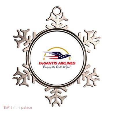 DeSantis Airlines Funny Political Meme DeSantis Airlines Ron DeSantis Ornament