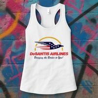 DeSantis Airlines Funny Political Meme DeSantis Airlines Ron DeSantis Women's Tank Top thumb 3
